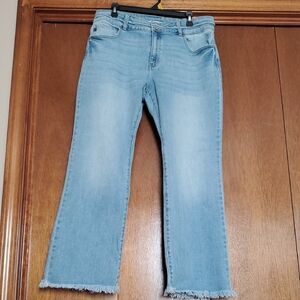 Sky Blue Frayed Hem KanCan Jeans